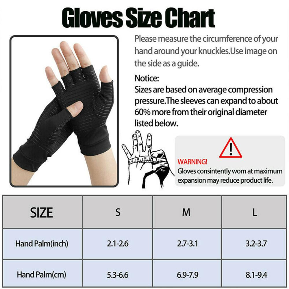 Compression Arthritis Glove Unisex Joint Pain Relief Half Finger Brace Pink Iolaus
