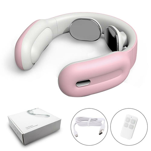 Smart Electric Neck Shoulder Massager Pain Relief Relaxation Tool Pink Iolaus