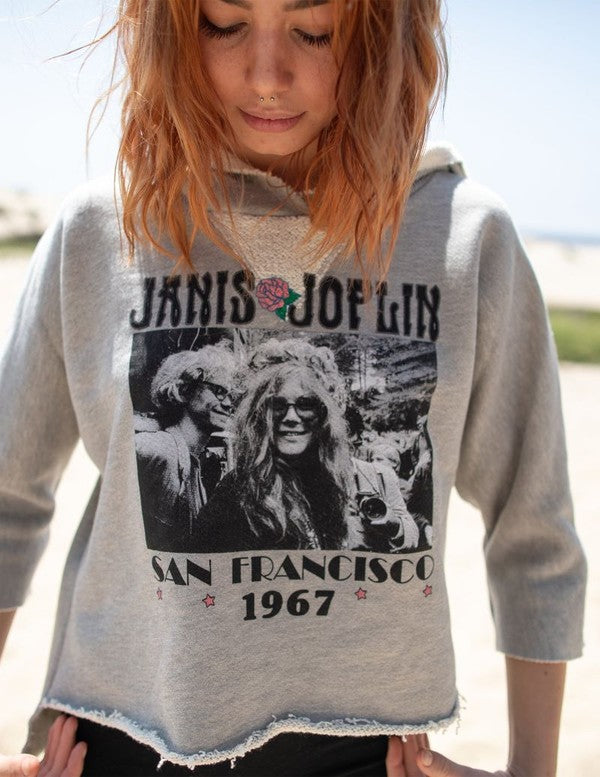 Janis Joplin Hoodie Sky Thistle