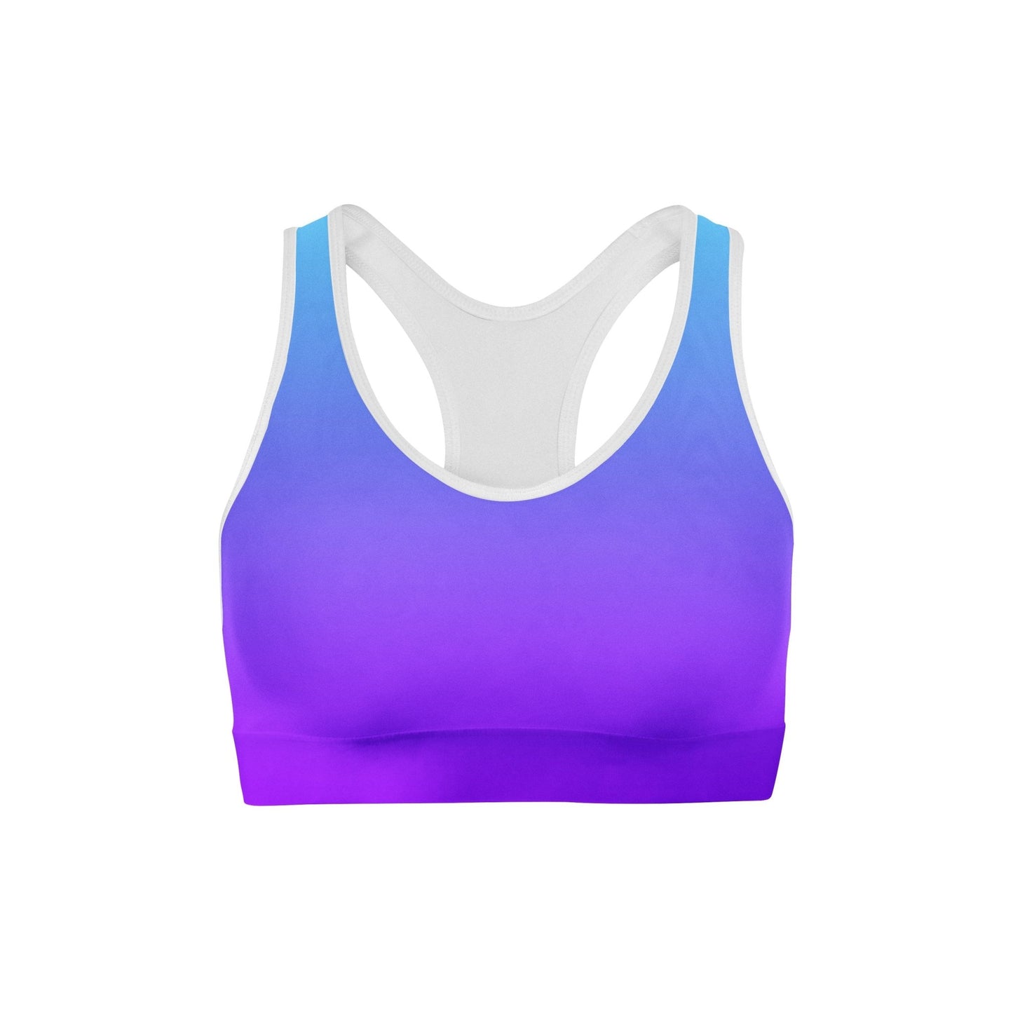 Blue Purple Ombre Sports Bra - Ecombran Limited